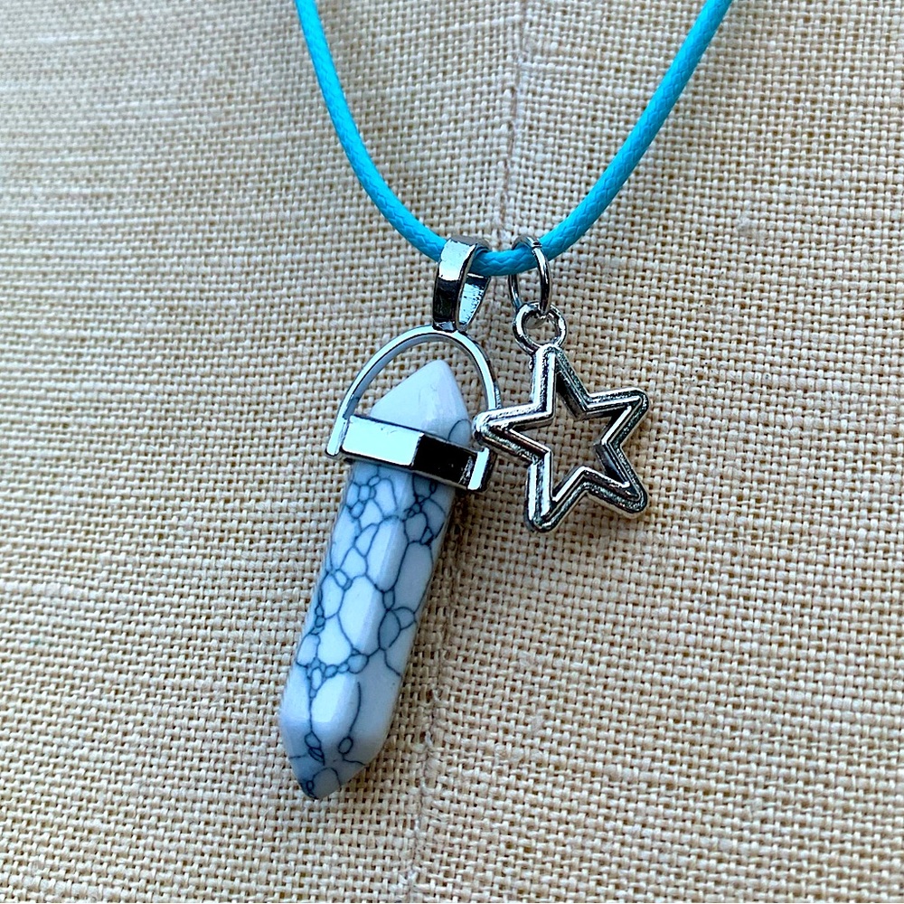 Handmade Resin Crystal Amulet Star Necklace
